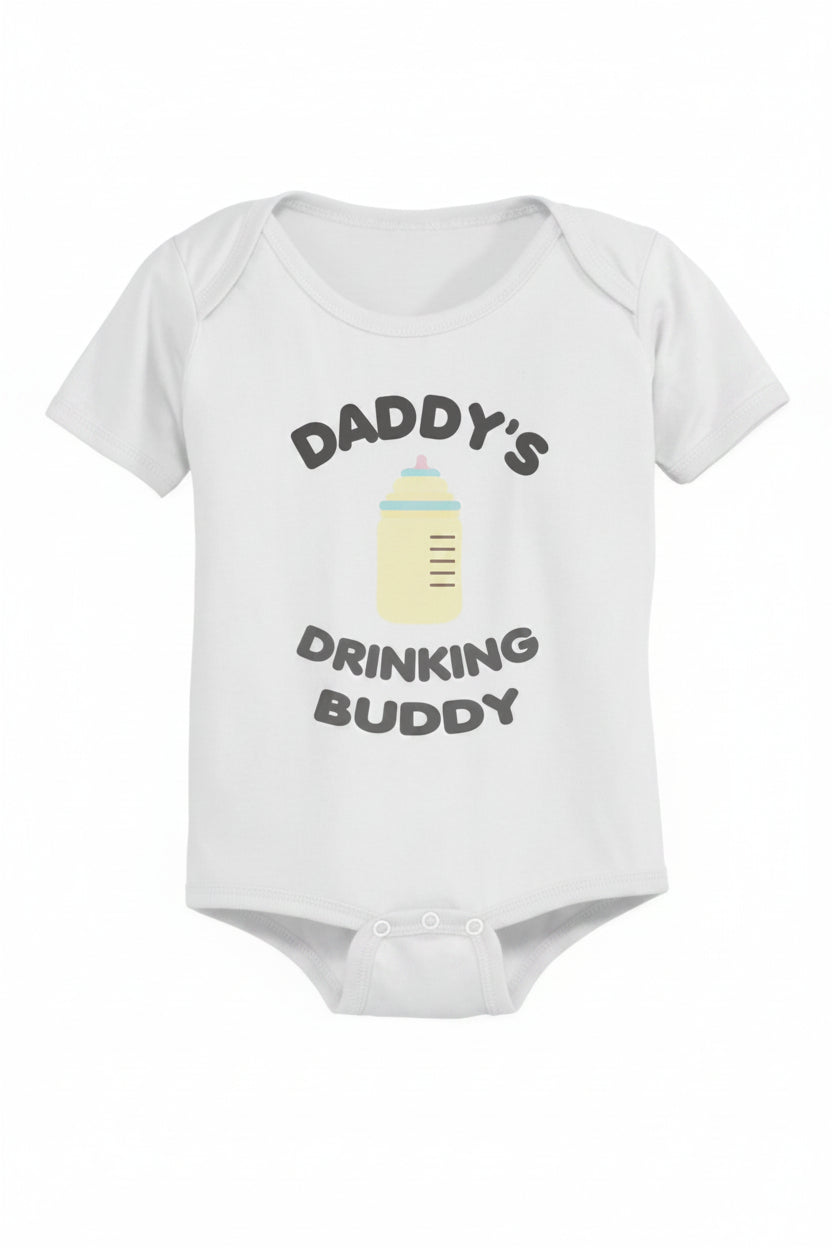Daddy's Drinking Buddy Cute Baby Bodysuit -